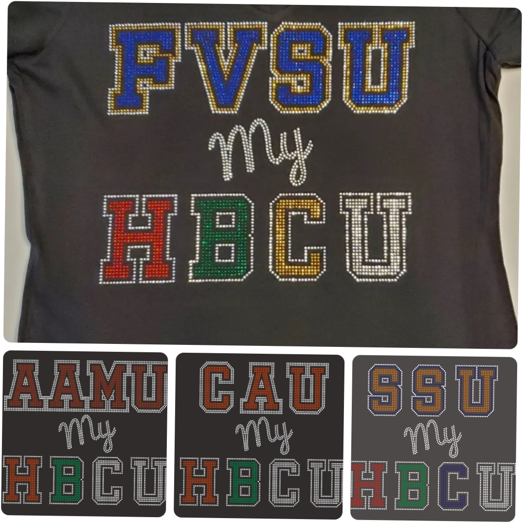 My HBCU Bling Shirt – Black Ladies Tee